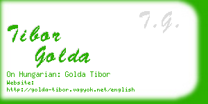 tibor golda business card